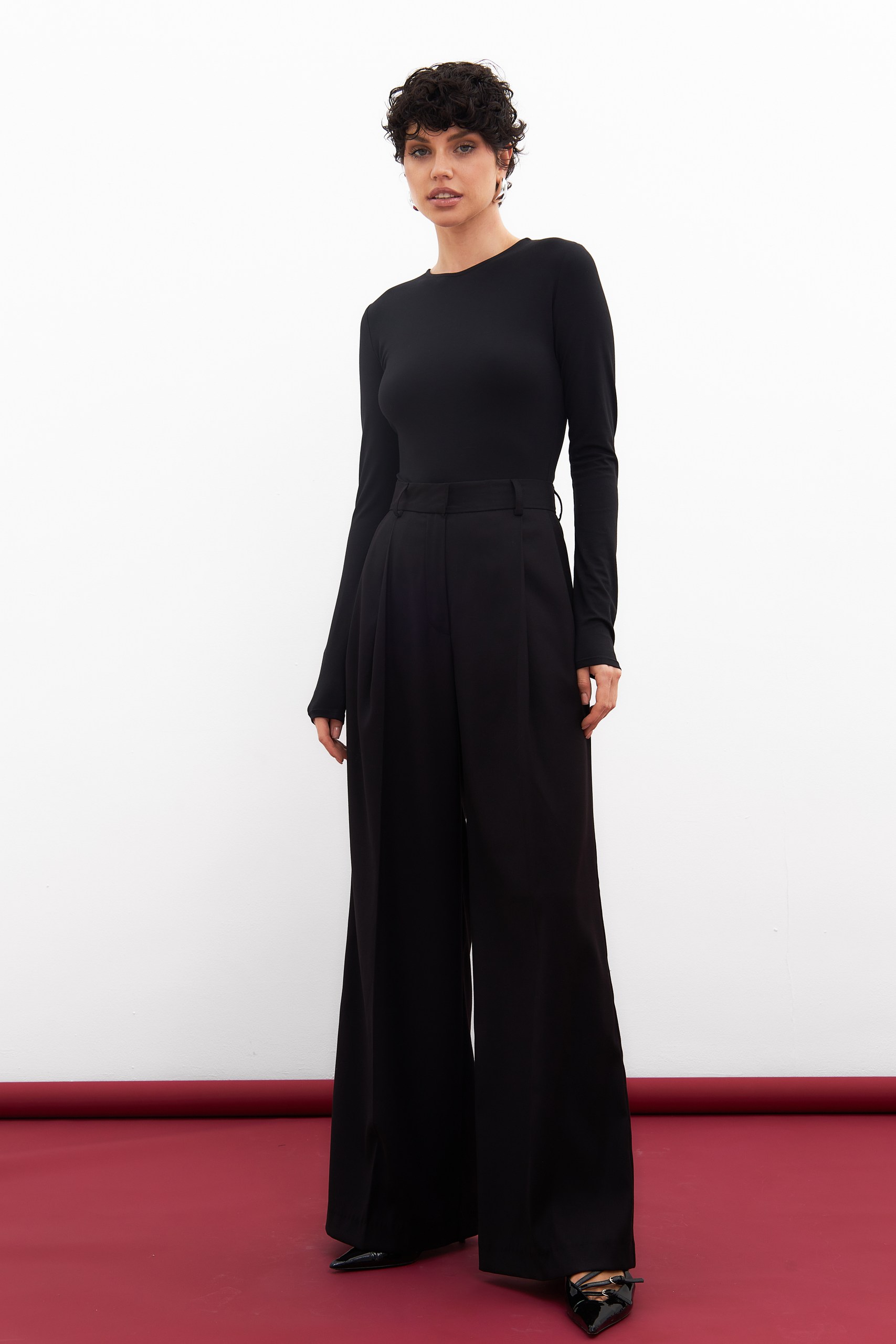 Брюки широкие