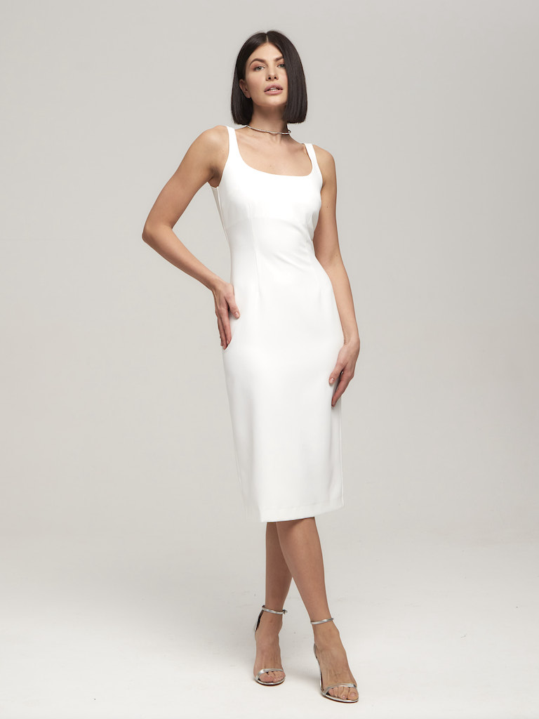 Платье молочное