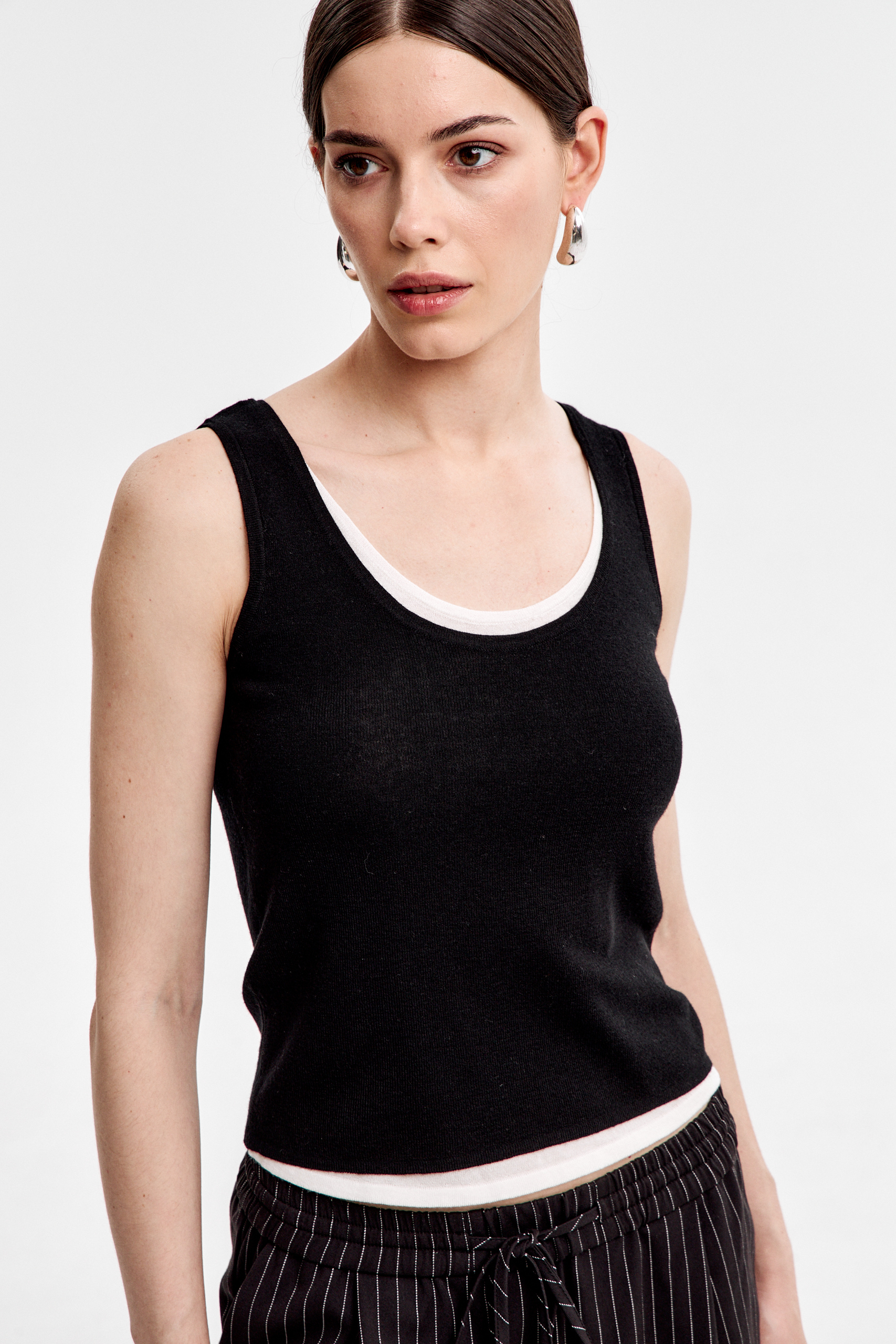 Топ трикотажный двойной