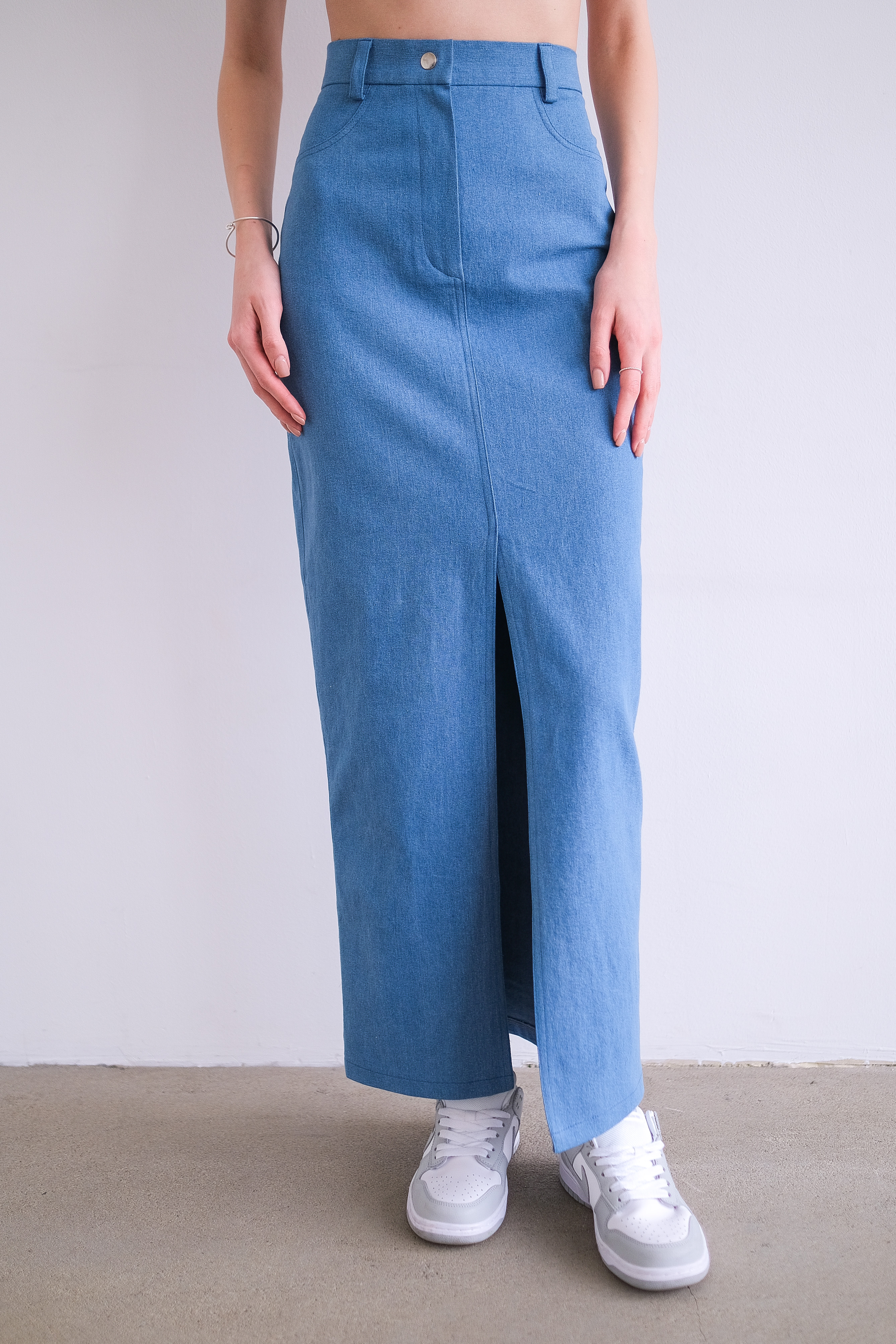 Юбка макси деним