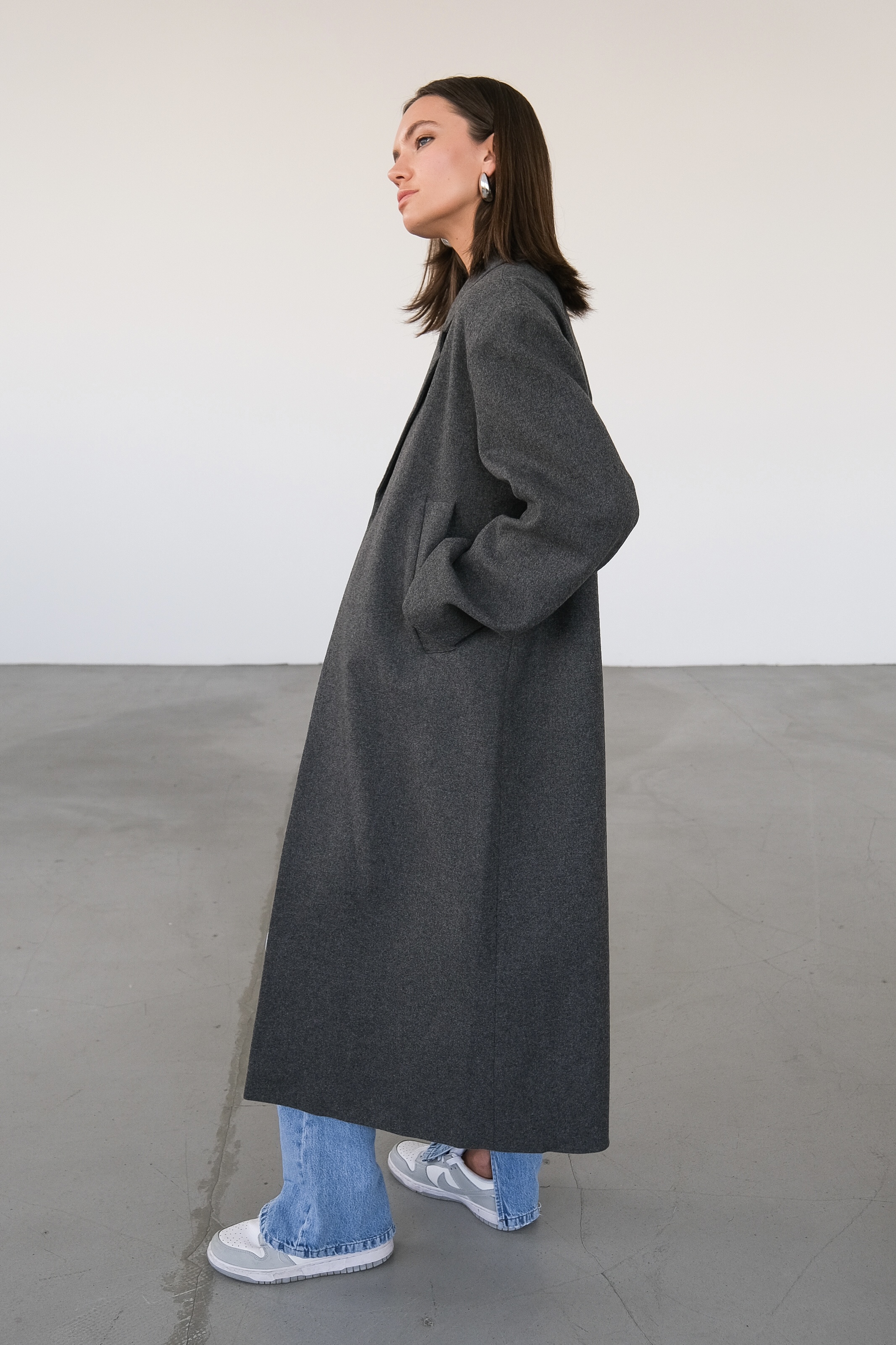 Пальто прямого кроя