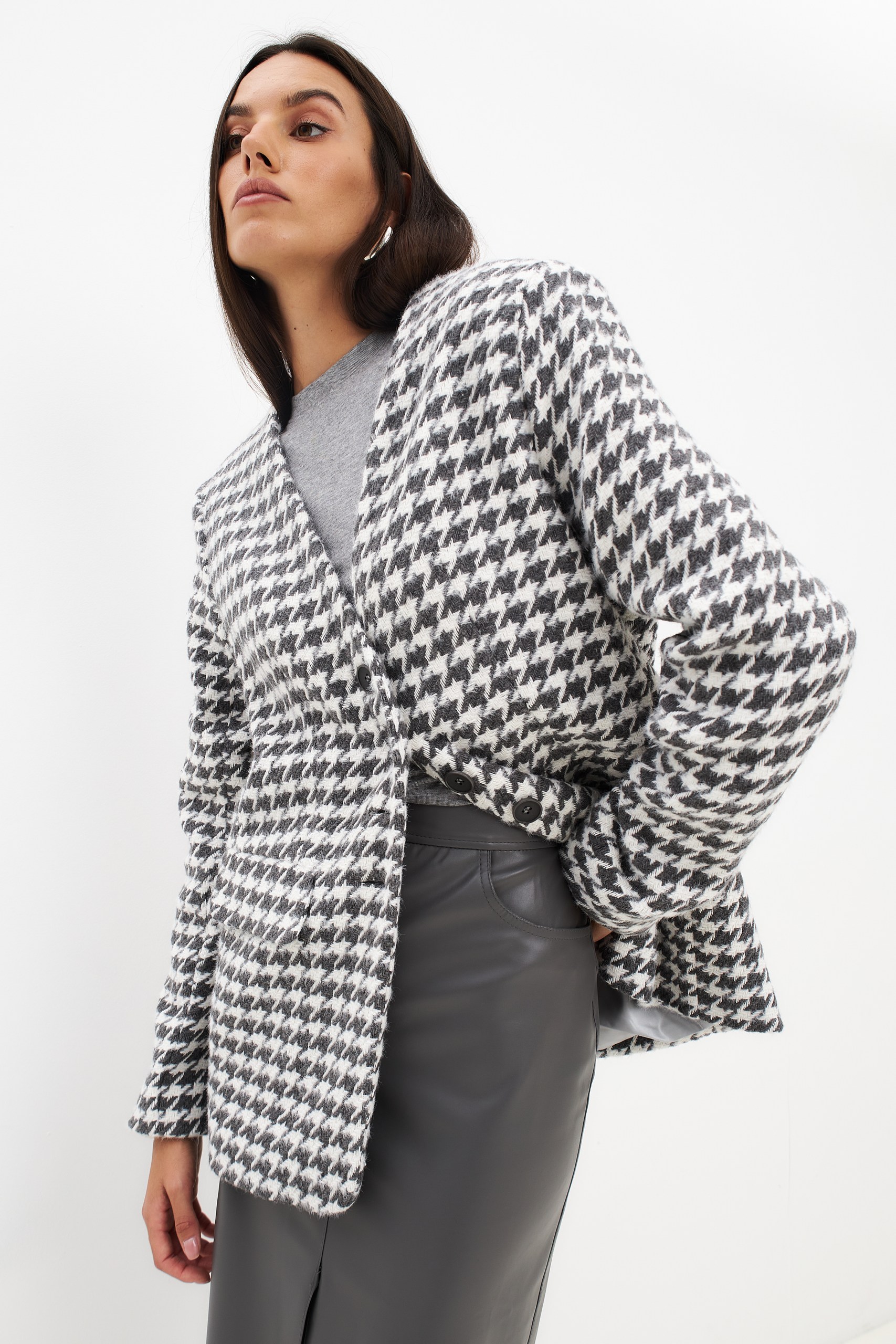 Жакет гусиная лапка