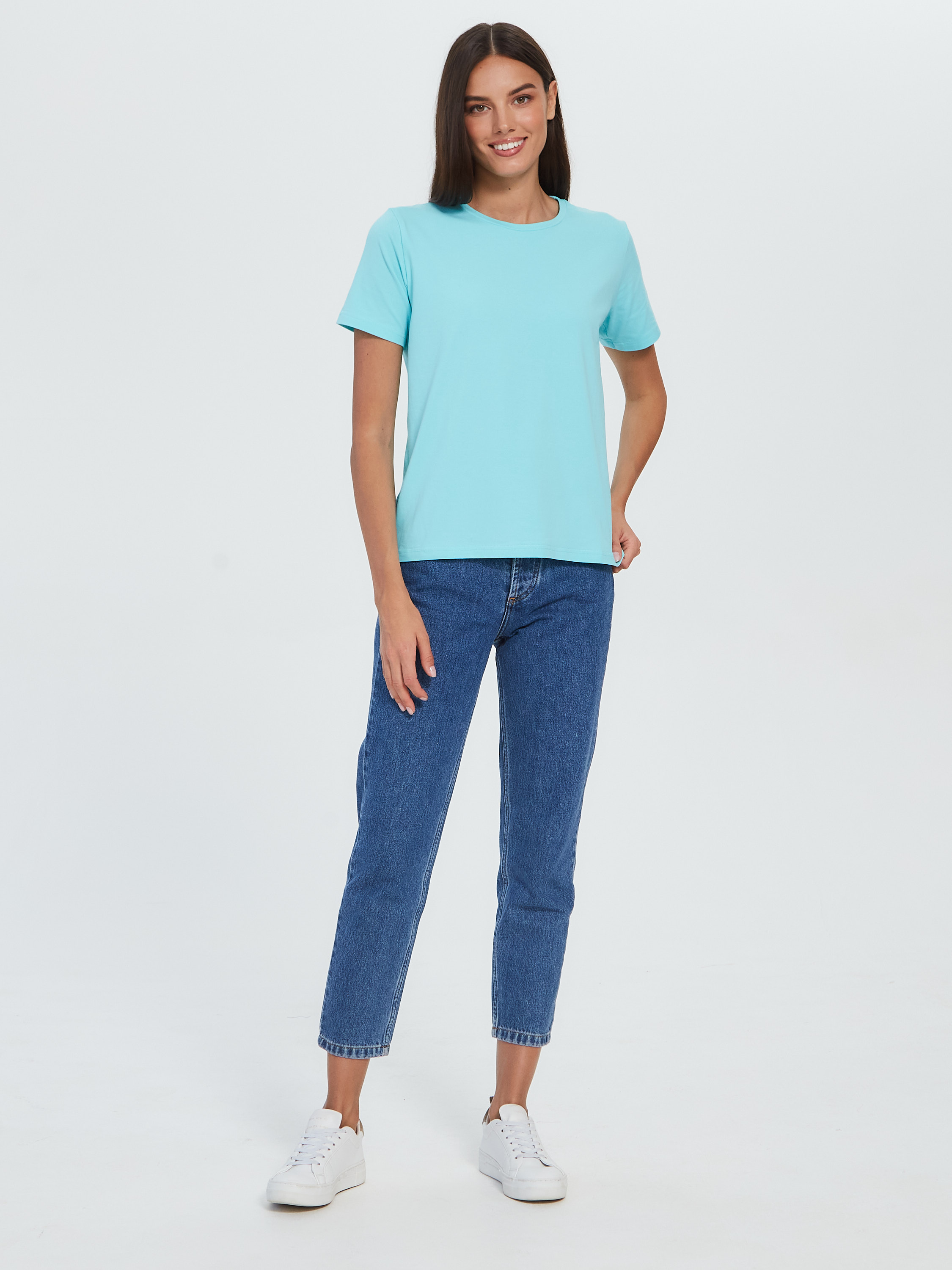 Футболка голубая