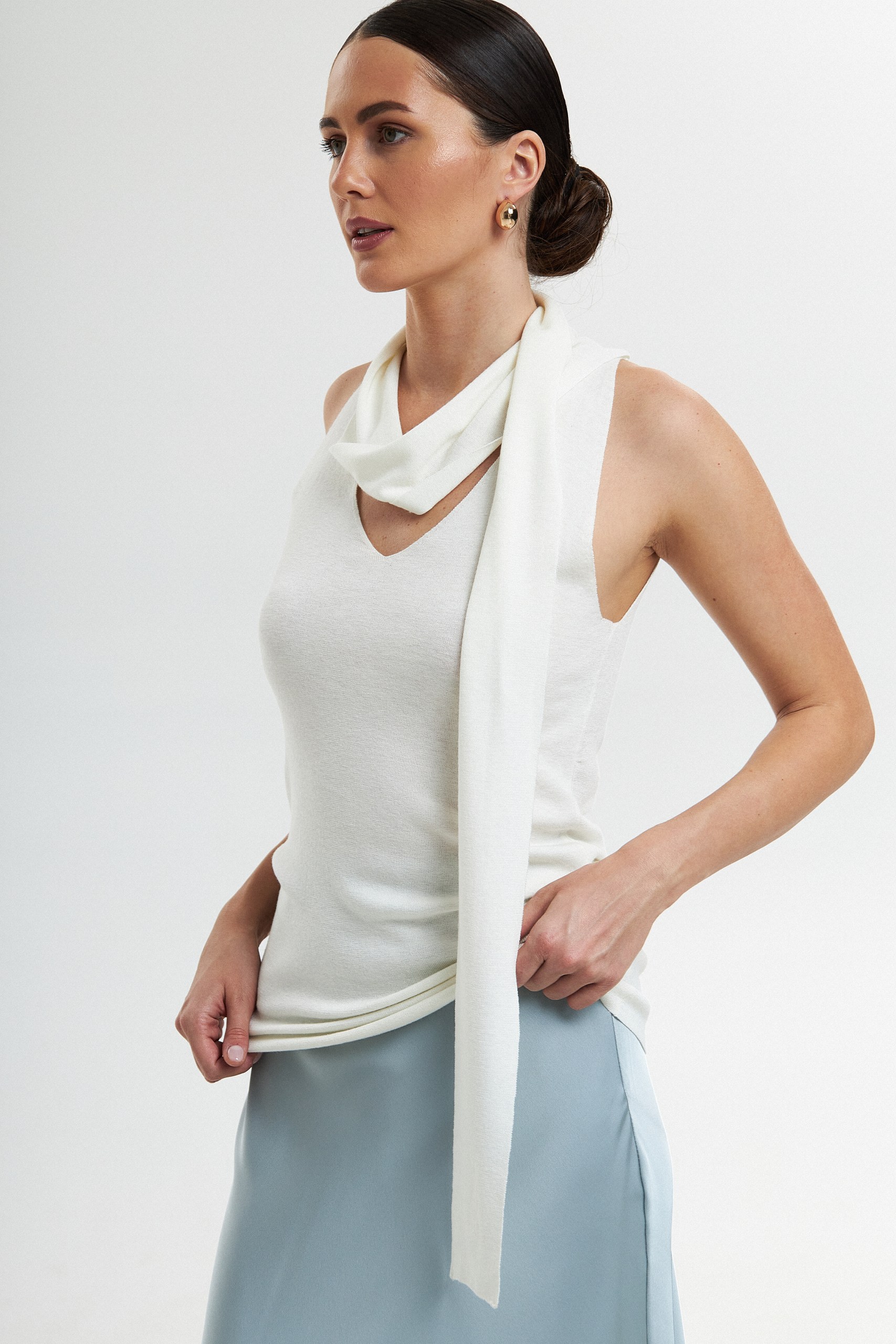 Топ с шарфом