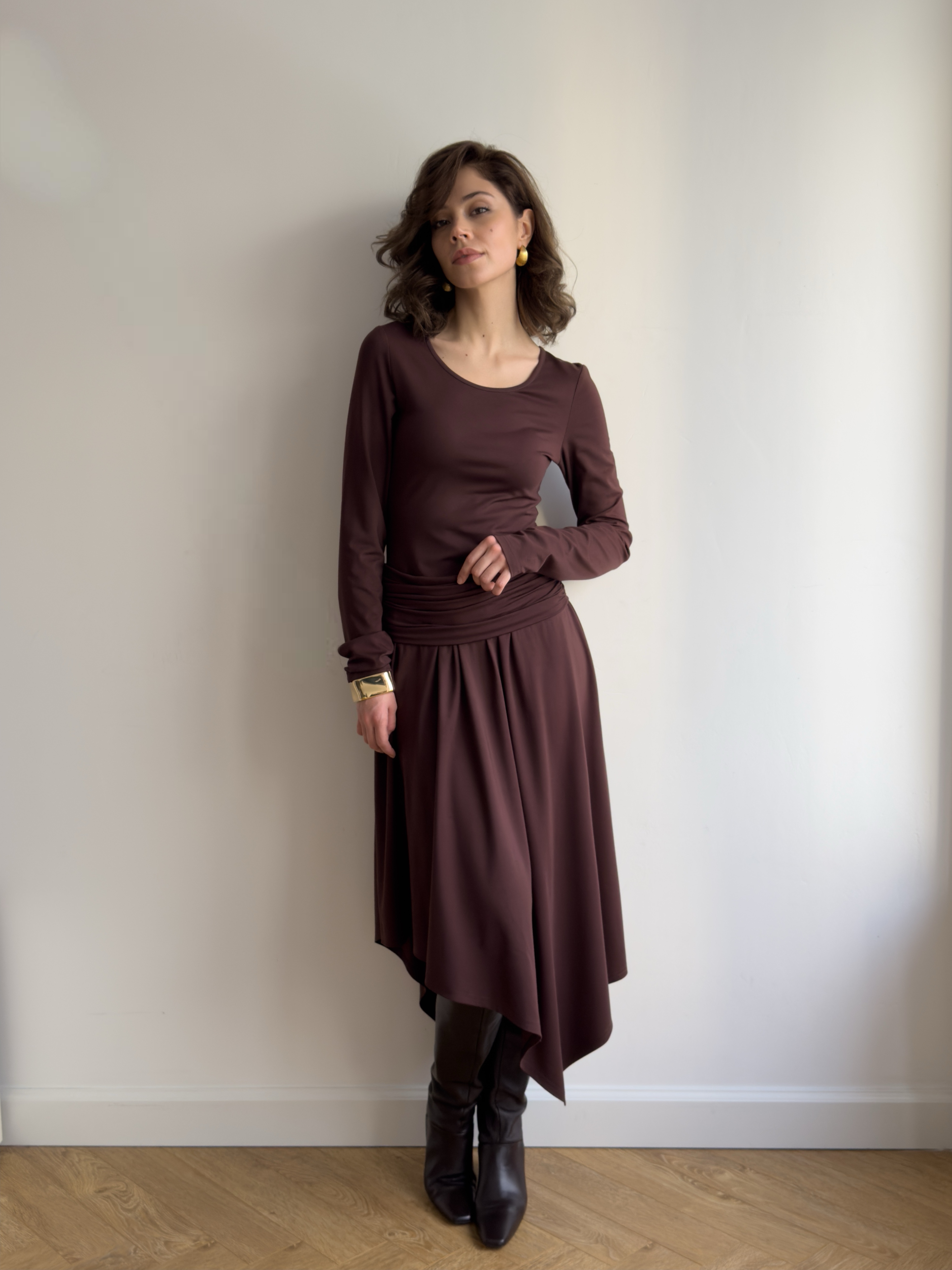 Платье ассиметричное