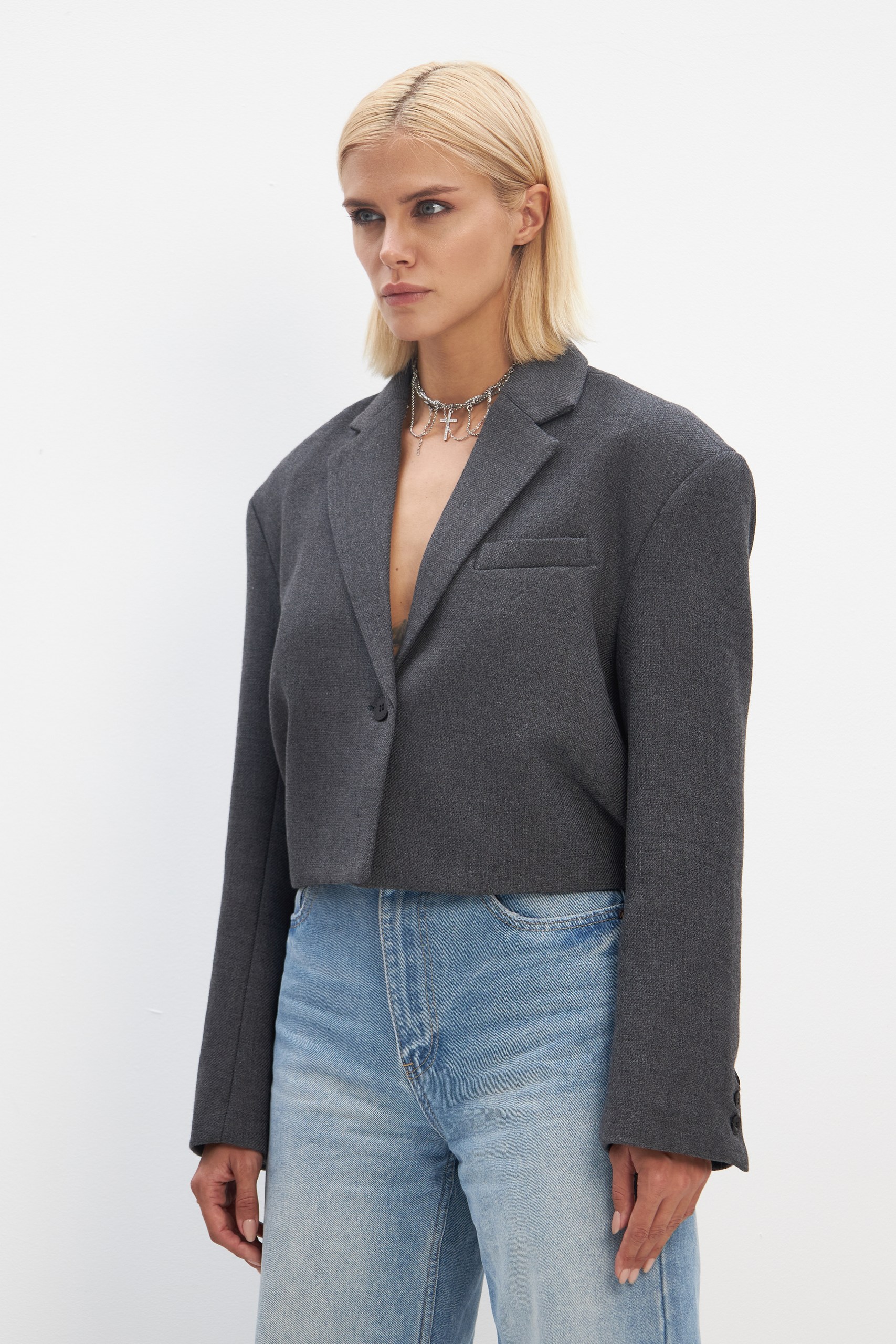 Жакет укороченный