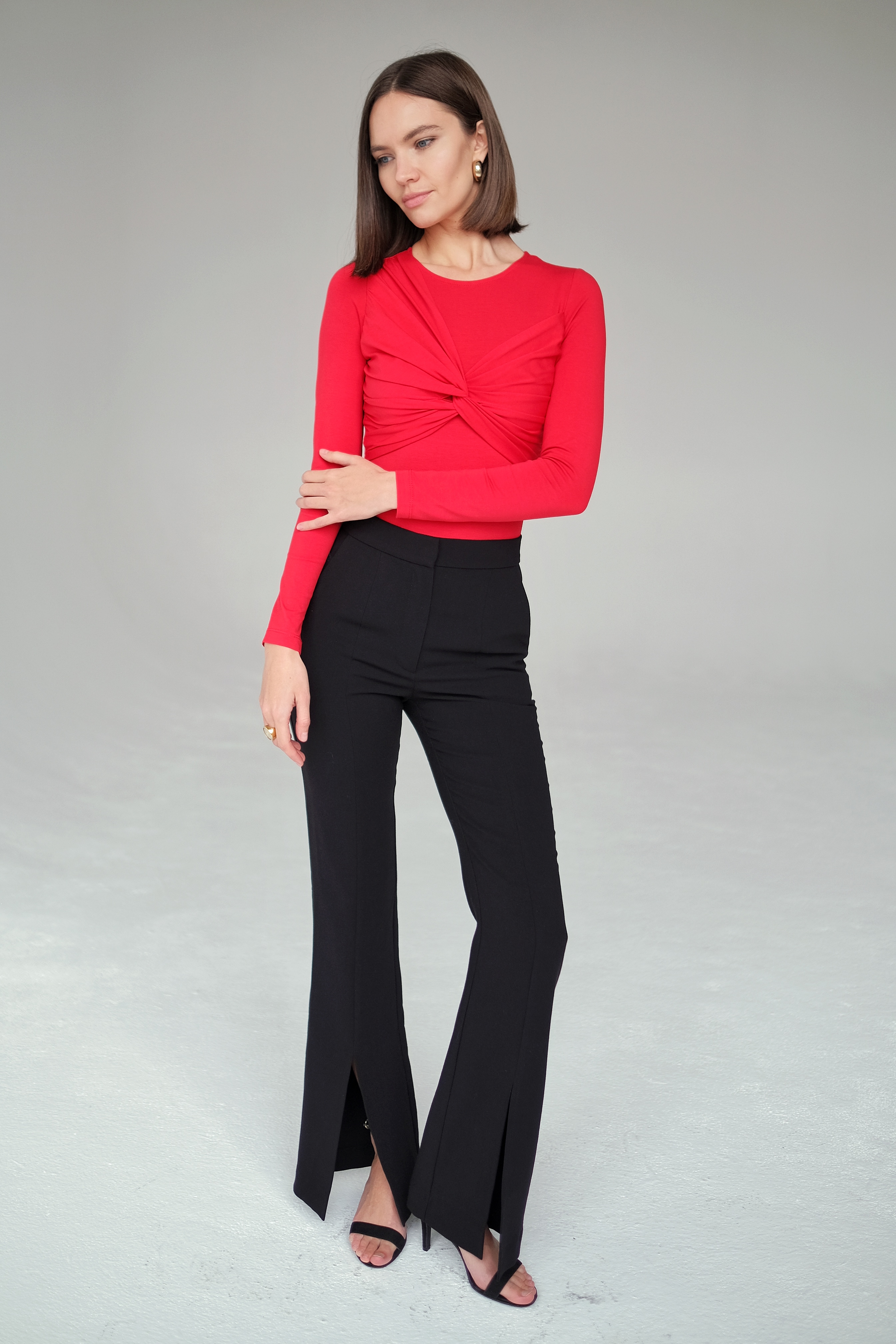 Боди с драпировкой