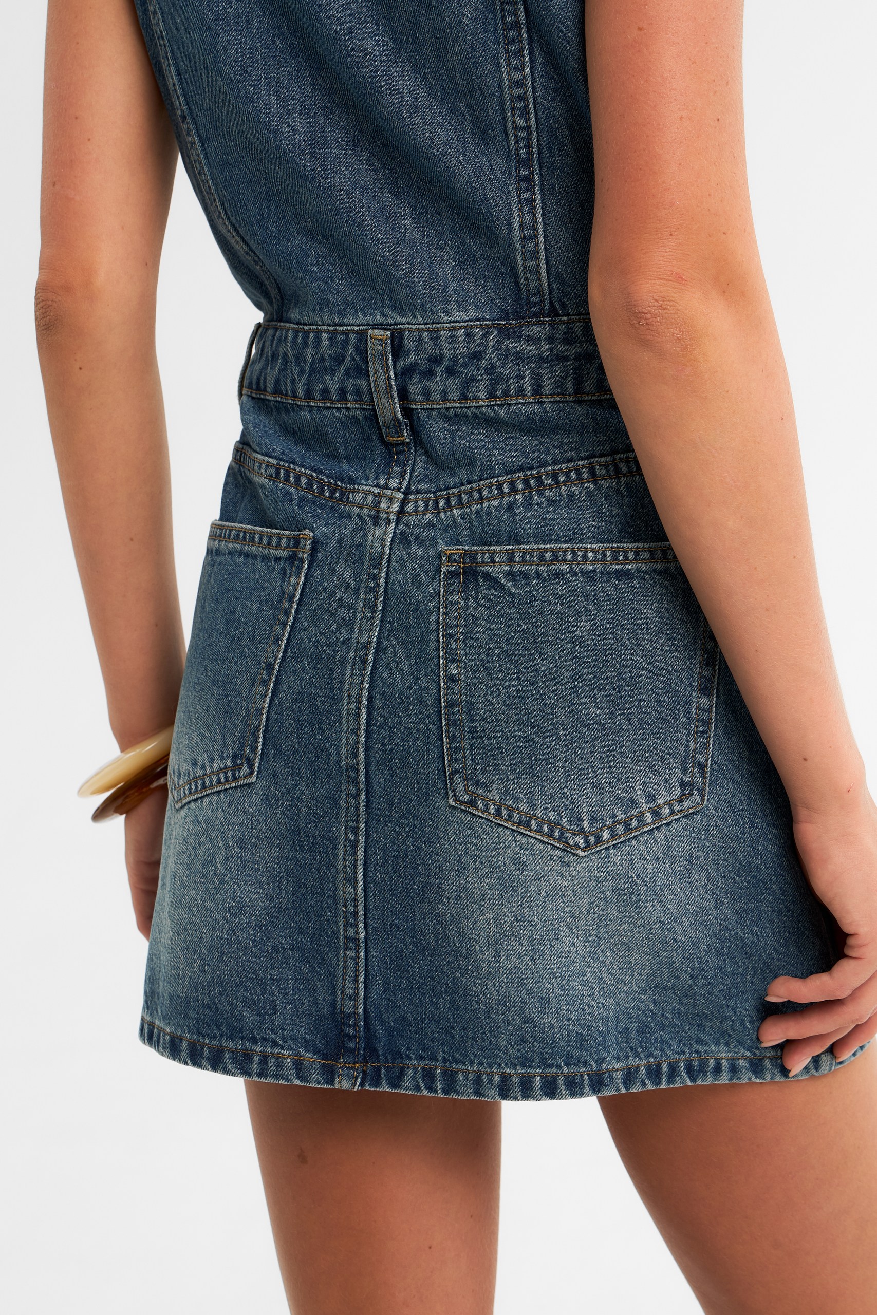 Платье мини деним