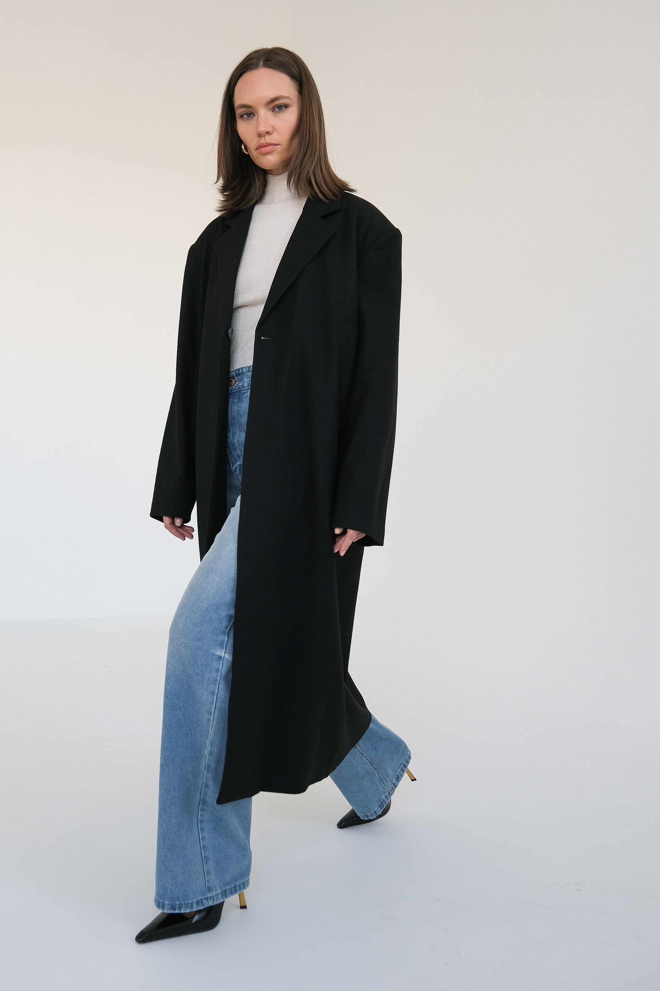 Пальто прямого кроя