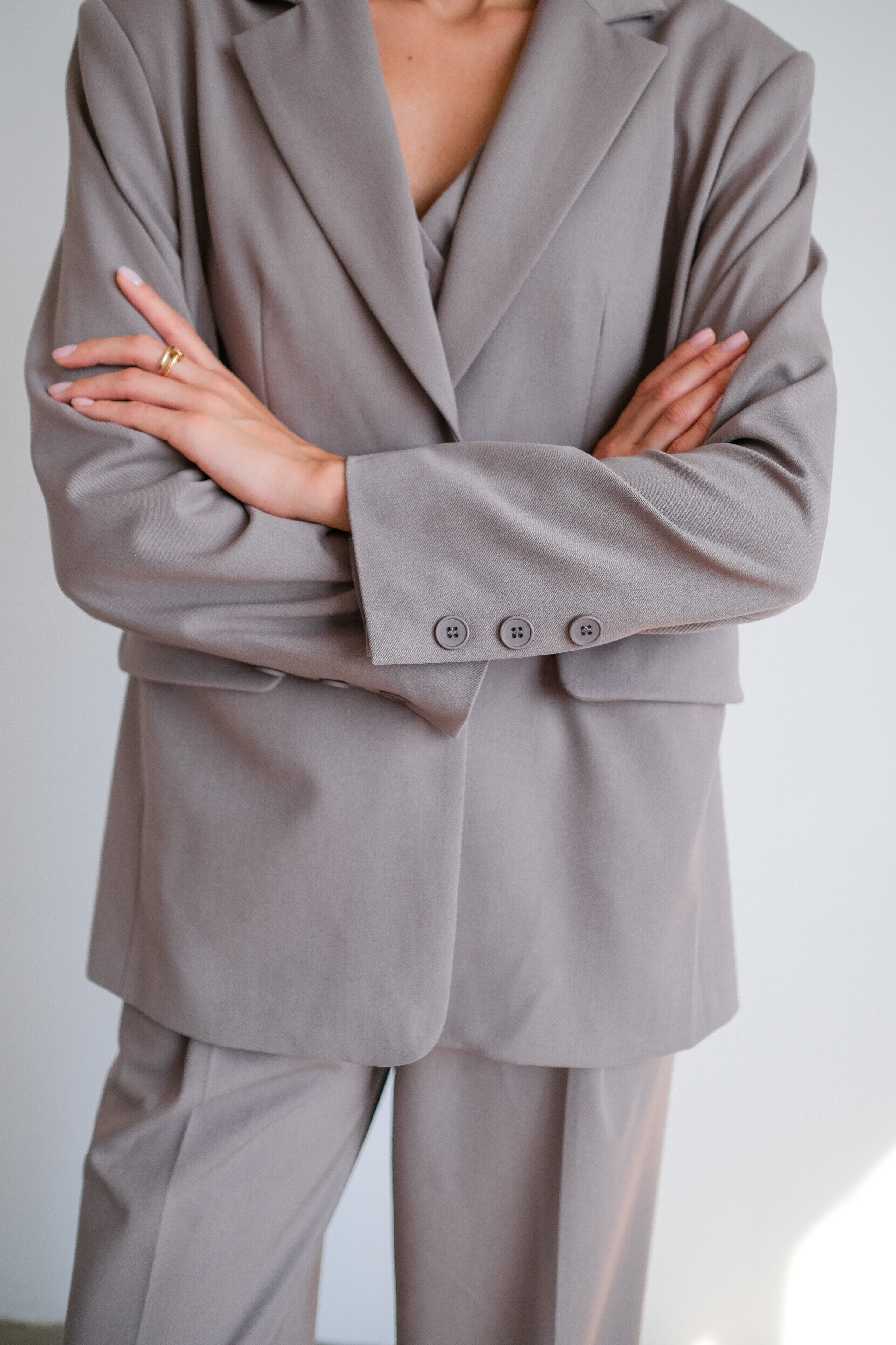 Жакет оверсайз с пуговицами