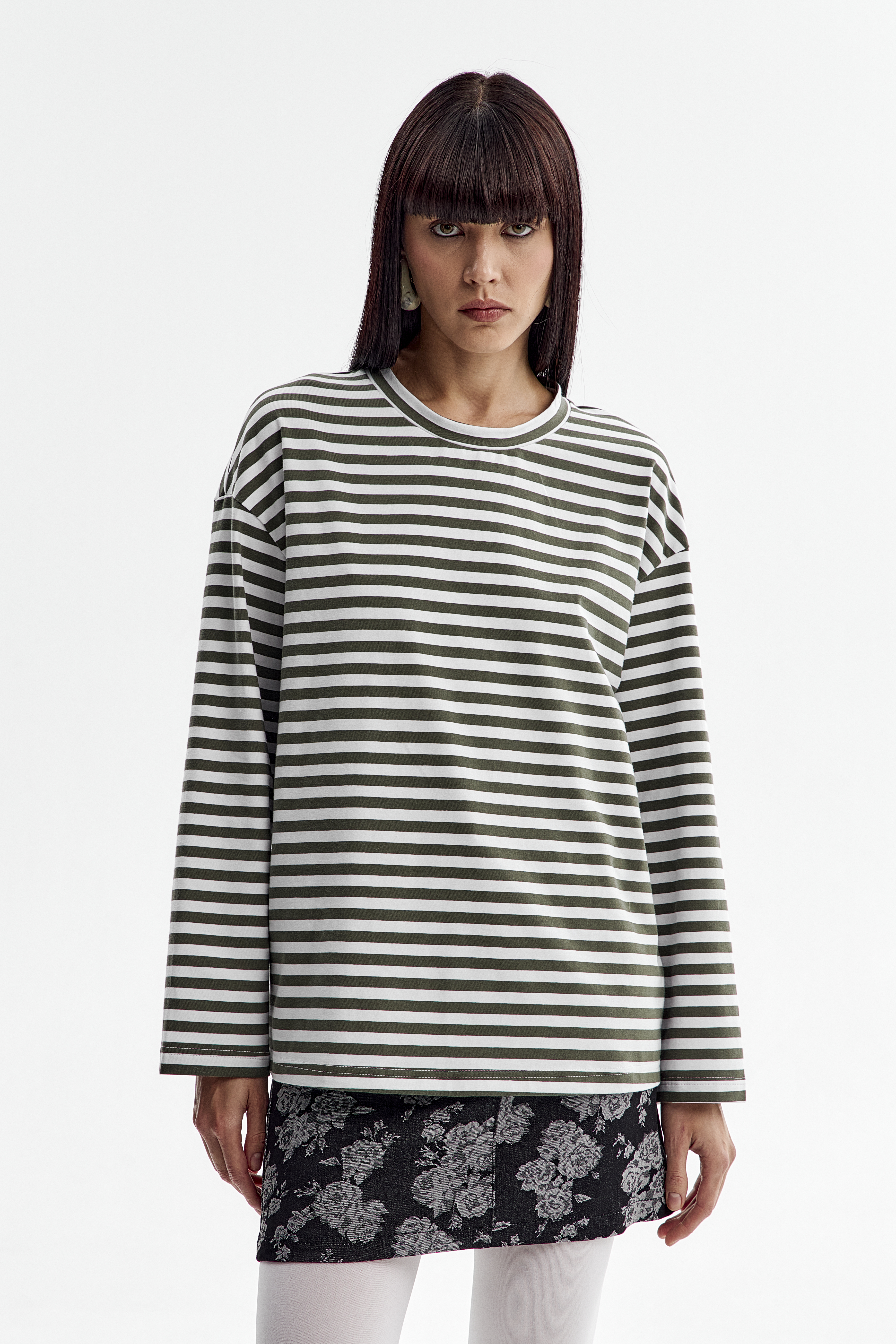 Лонгслив в полоску