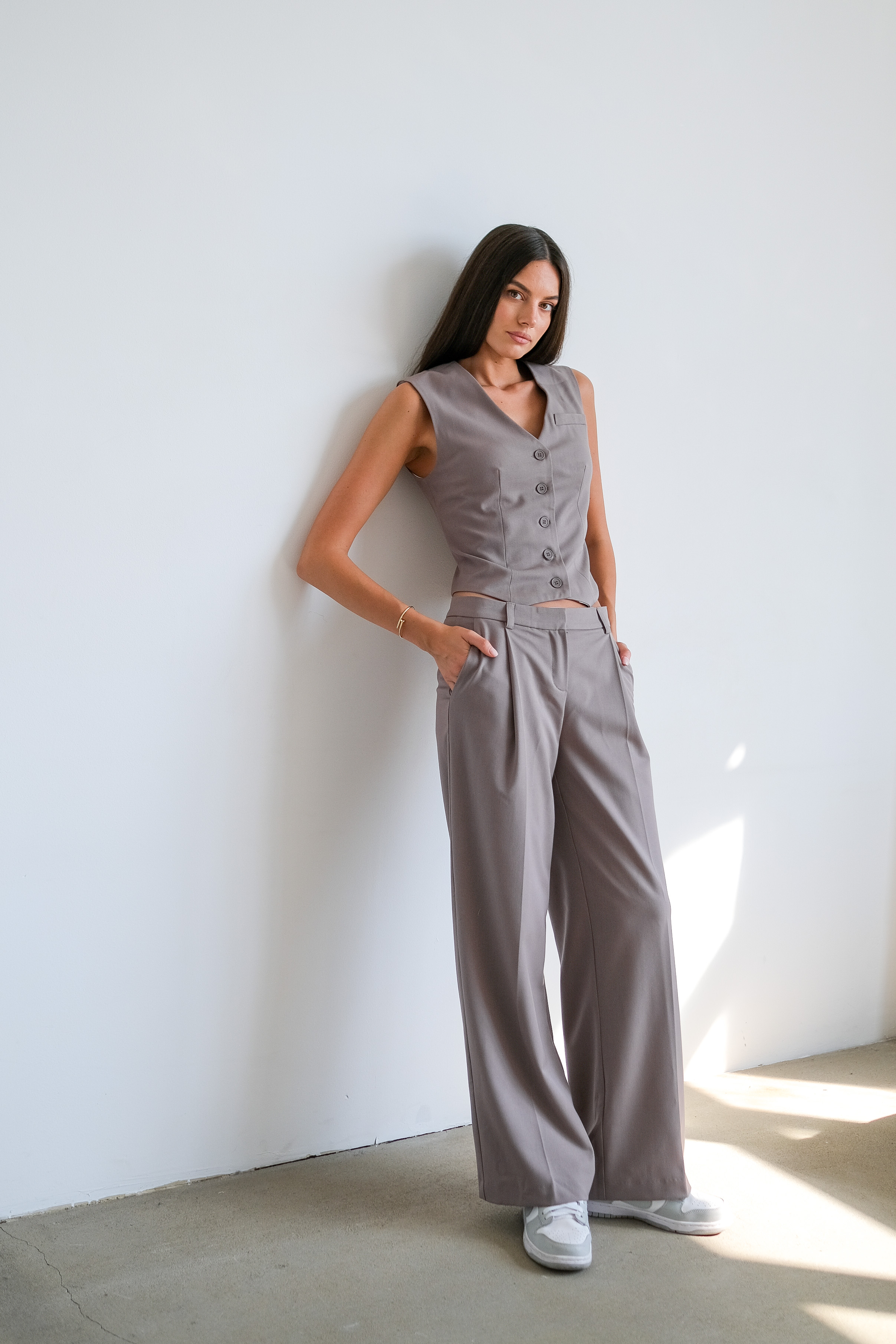 Брюки свободного кроя 