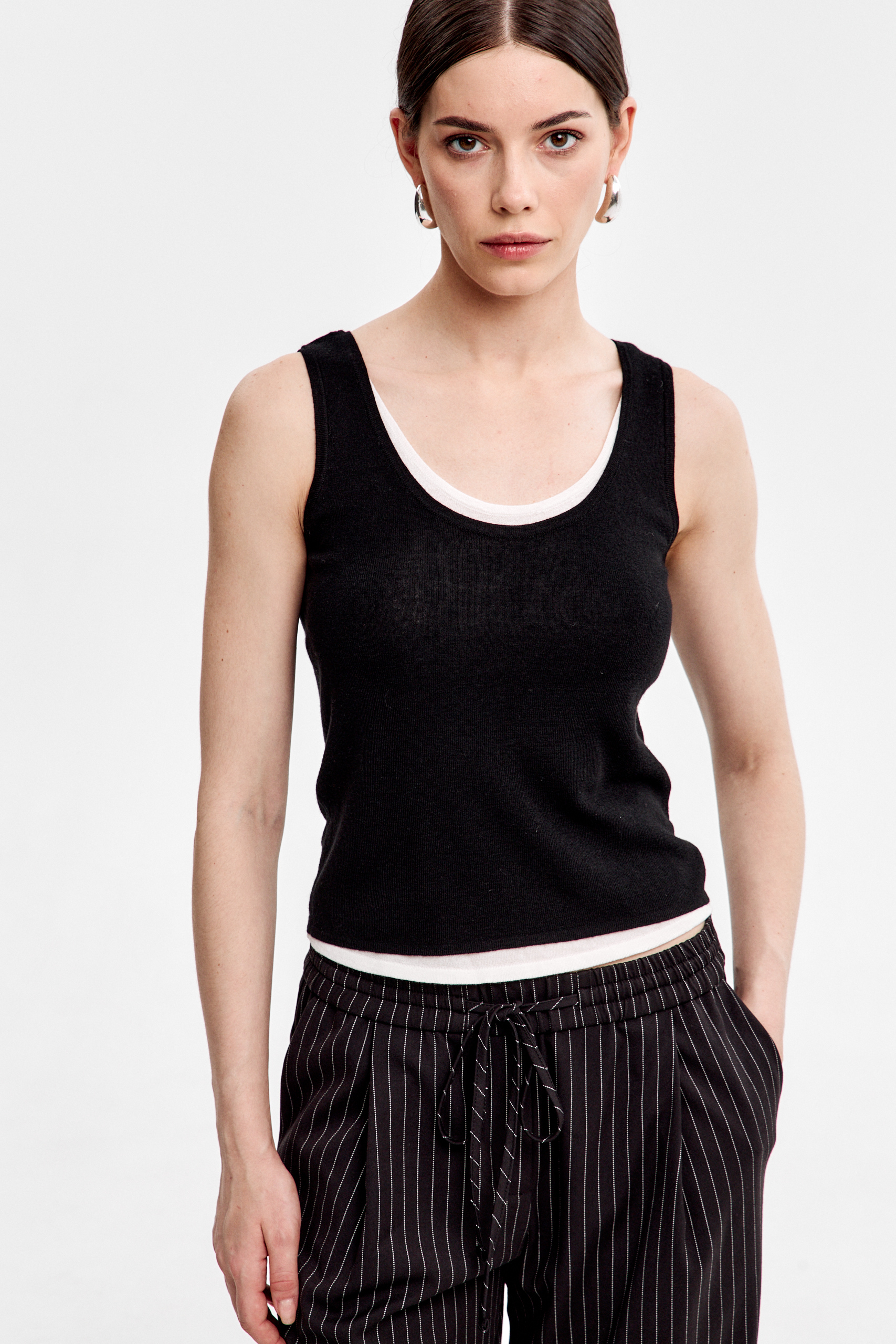 Топ трикотажный двойной