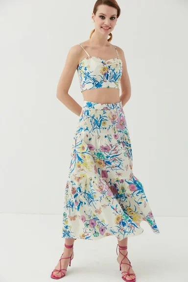 Кроп-топ цветной