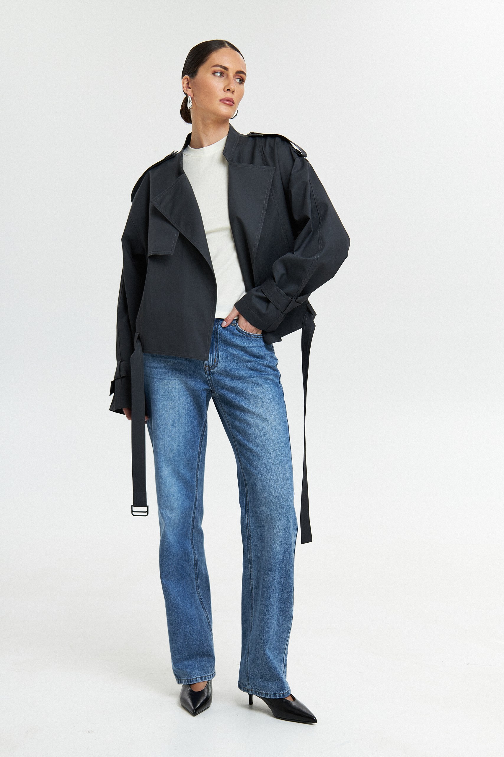 Укороченный тренч 