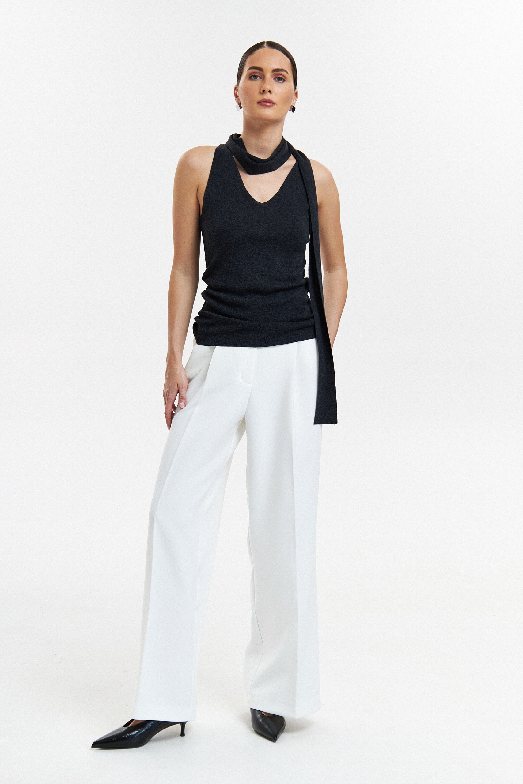 Топ с шарфом