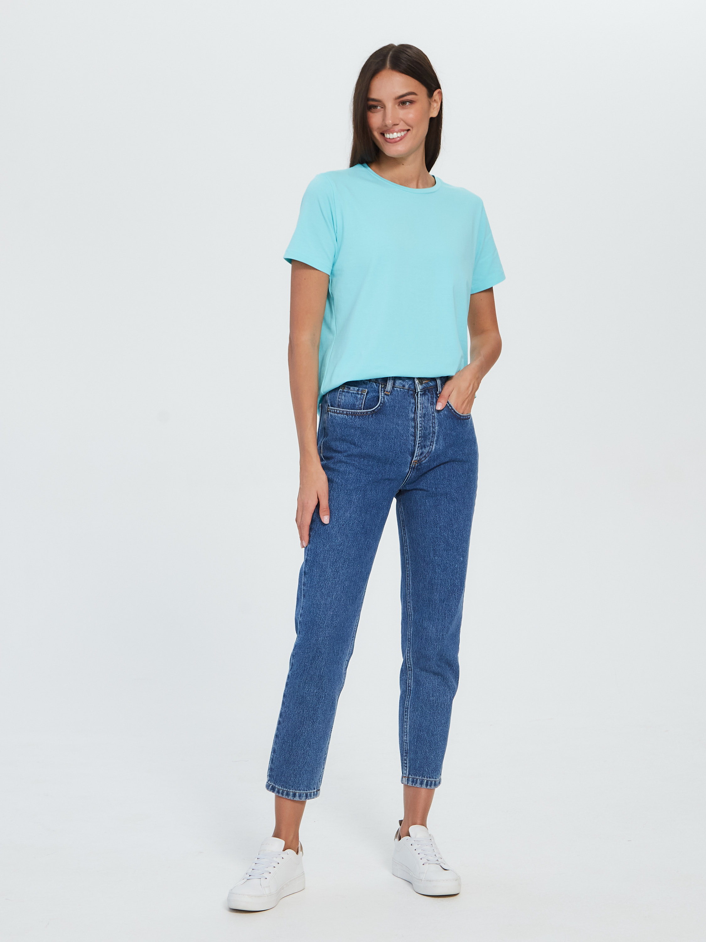 Футболка голубая