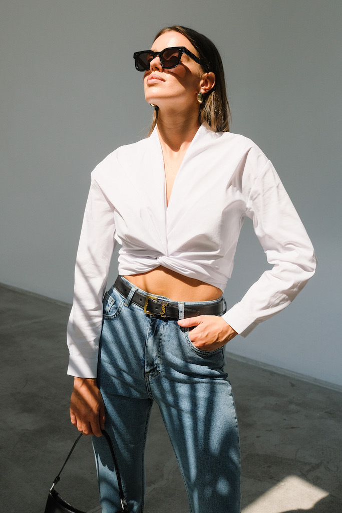 Блуза на завязках