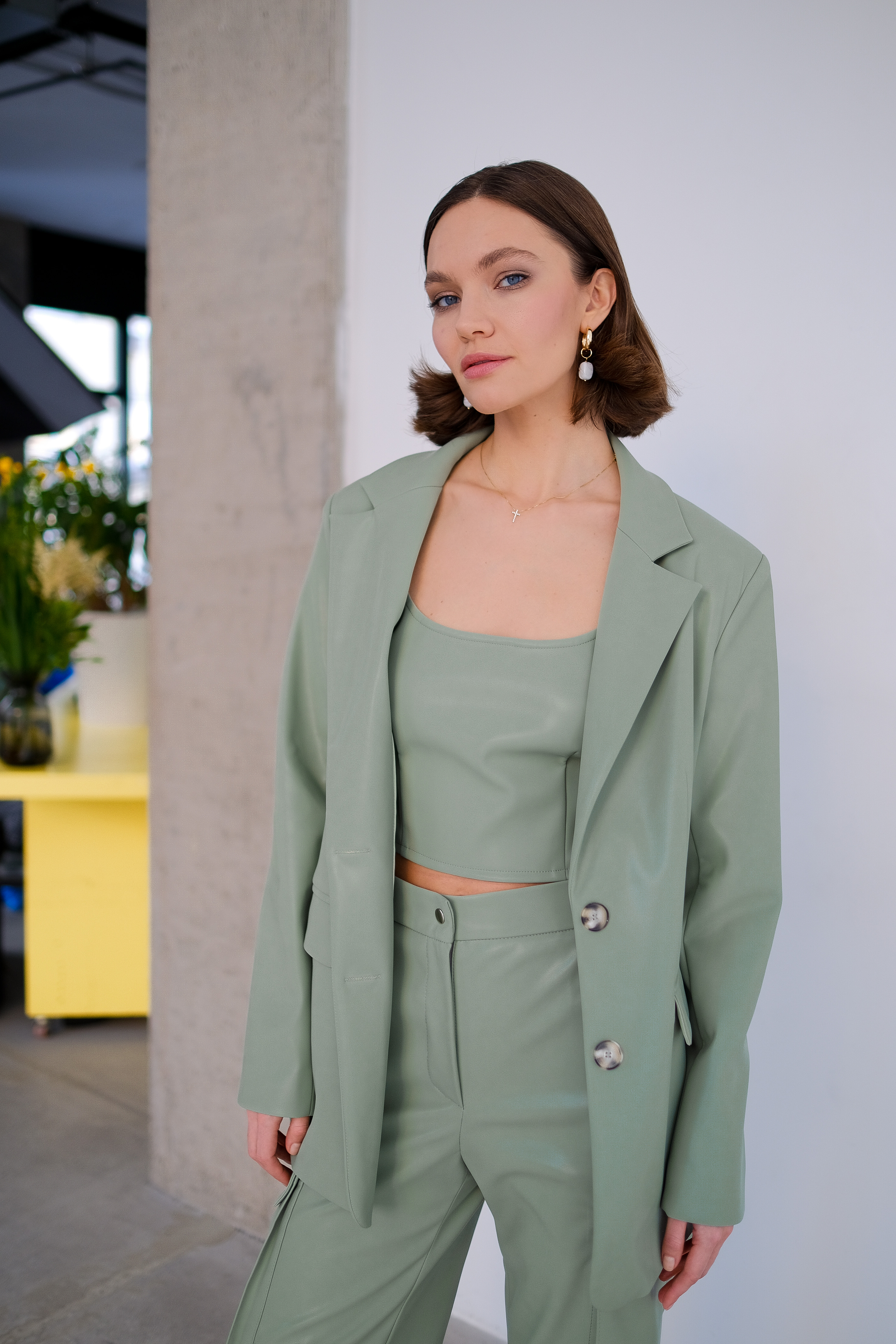 Жакет из эко кожи 