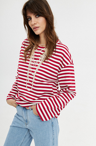 Лонгслив в полоску