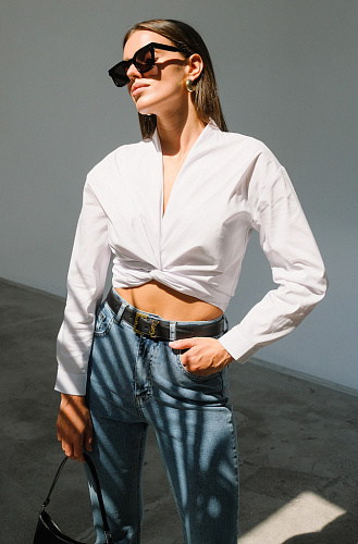 Блуза на завязках