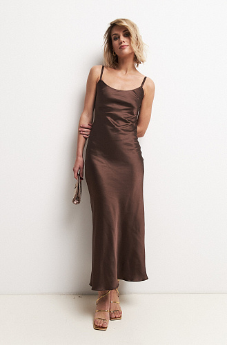 Платье-комбинация макси 