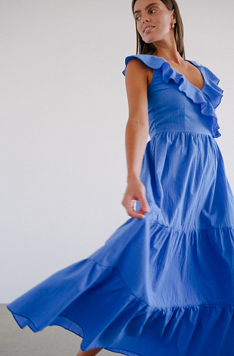 Сарафан с рюшами