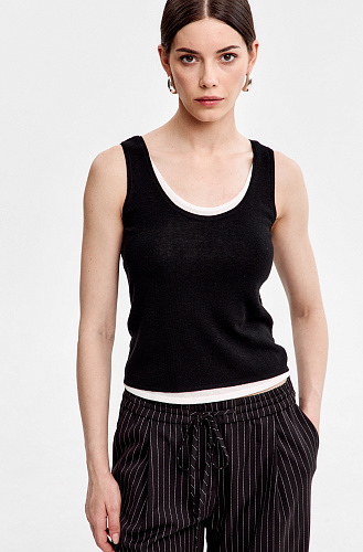 Топ трикотажный двойной