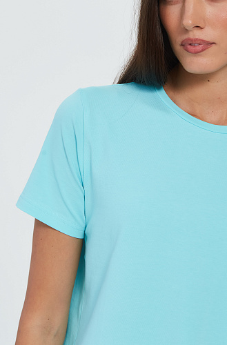 Футболка голубая