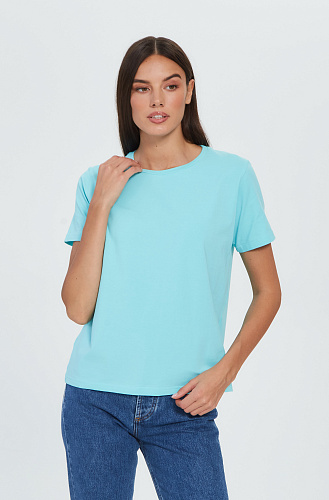 Футболка голубая