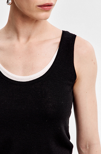 Топ трикотажный двойной