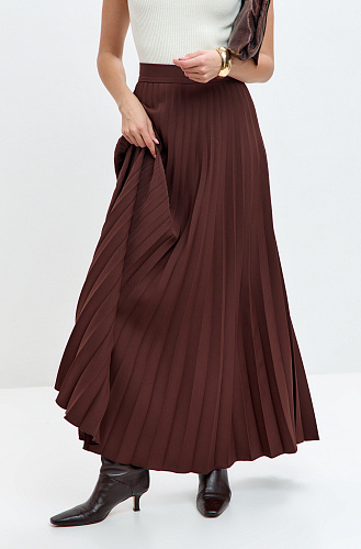 Юбка гофре макси