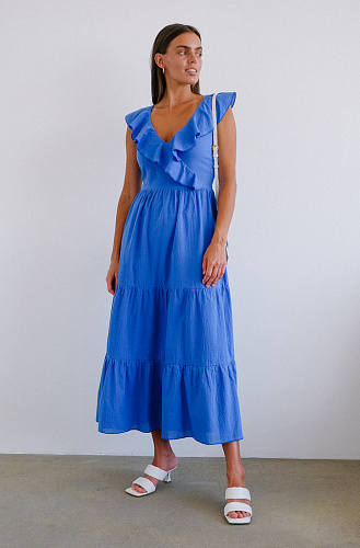 Сарафан с рюшами