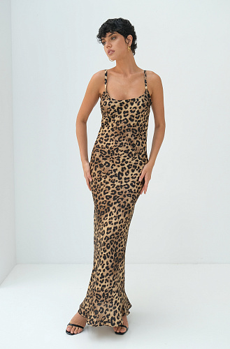 Платье комбинация лео макси