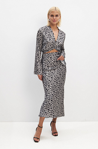 Блузка лео на завязках