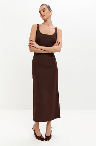  Платье футляр макси