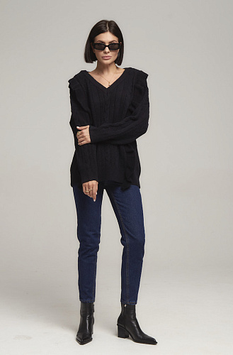 Свитер удлиненный с крылышками 