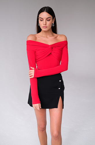 Боди с открытыми плечами