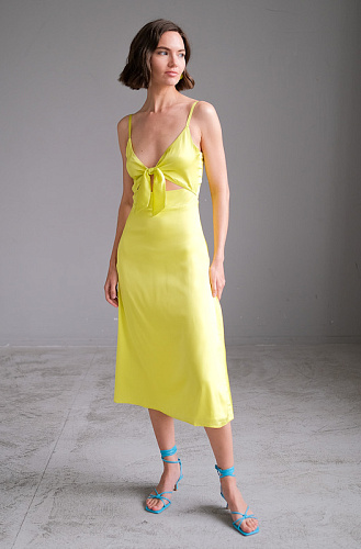 Платье комбинация с завязками