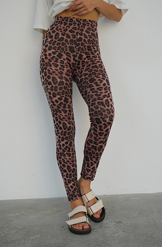 Леггинсы леопардовые