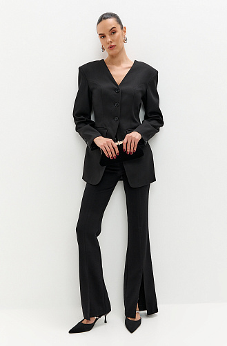 Жакет с вырезом на спине