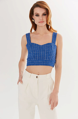 Кроп-топ букле