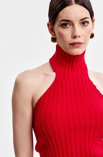 Костюм трикотажный с топом и юбкой макси