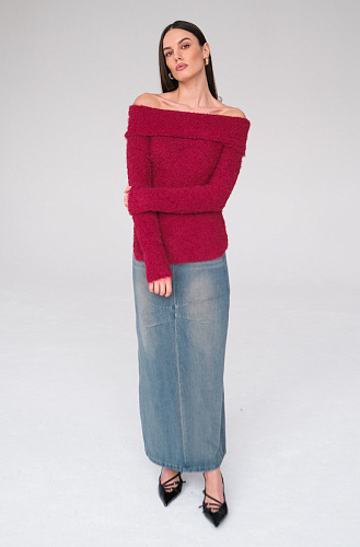  Свитер с открытыми плечами