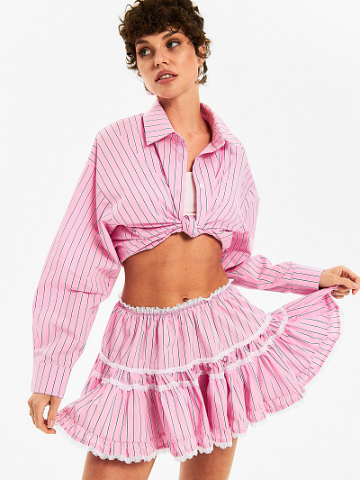 Юбка с кружевом Stripes