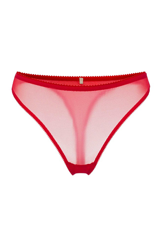 Стринги из сеточки красные