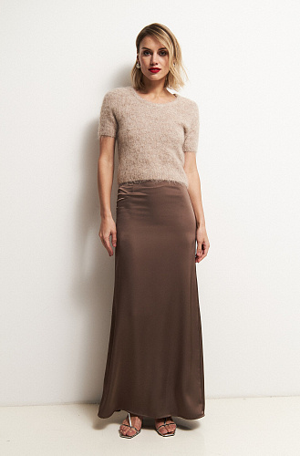 Джемпер с коротким рукавом из ангоры