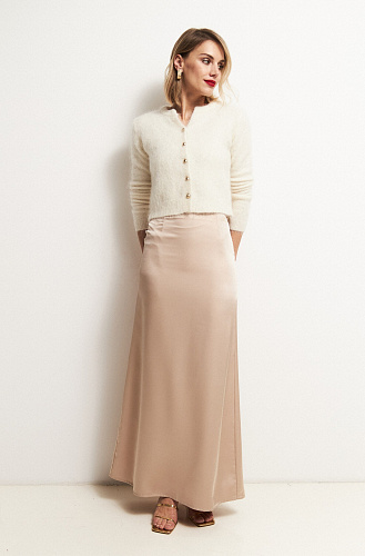 Юбка атласная макси